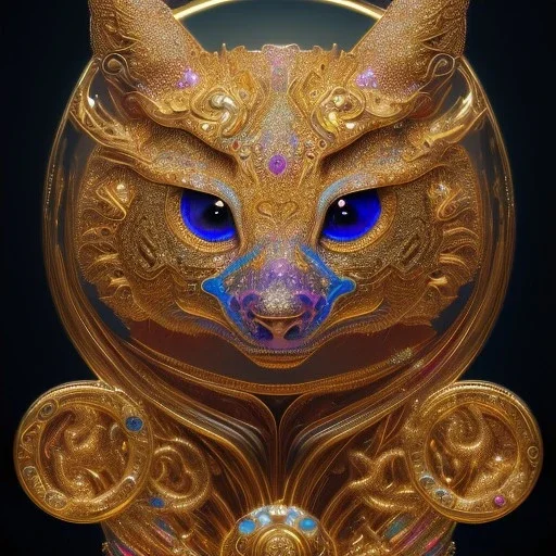 3d animal, jewel, precious stones, shiny, beautiful rich, detailed yin and yang symbol, shiny, intricate, gorgeous, ultrafine detail, hyperrealism, trending on artstation, sharp focus, intricate details, highly detailed, glowing, glitter, complementary colours