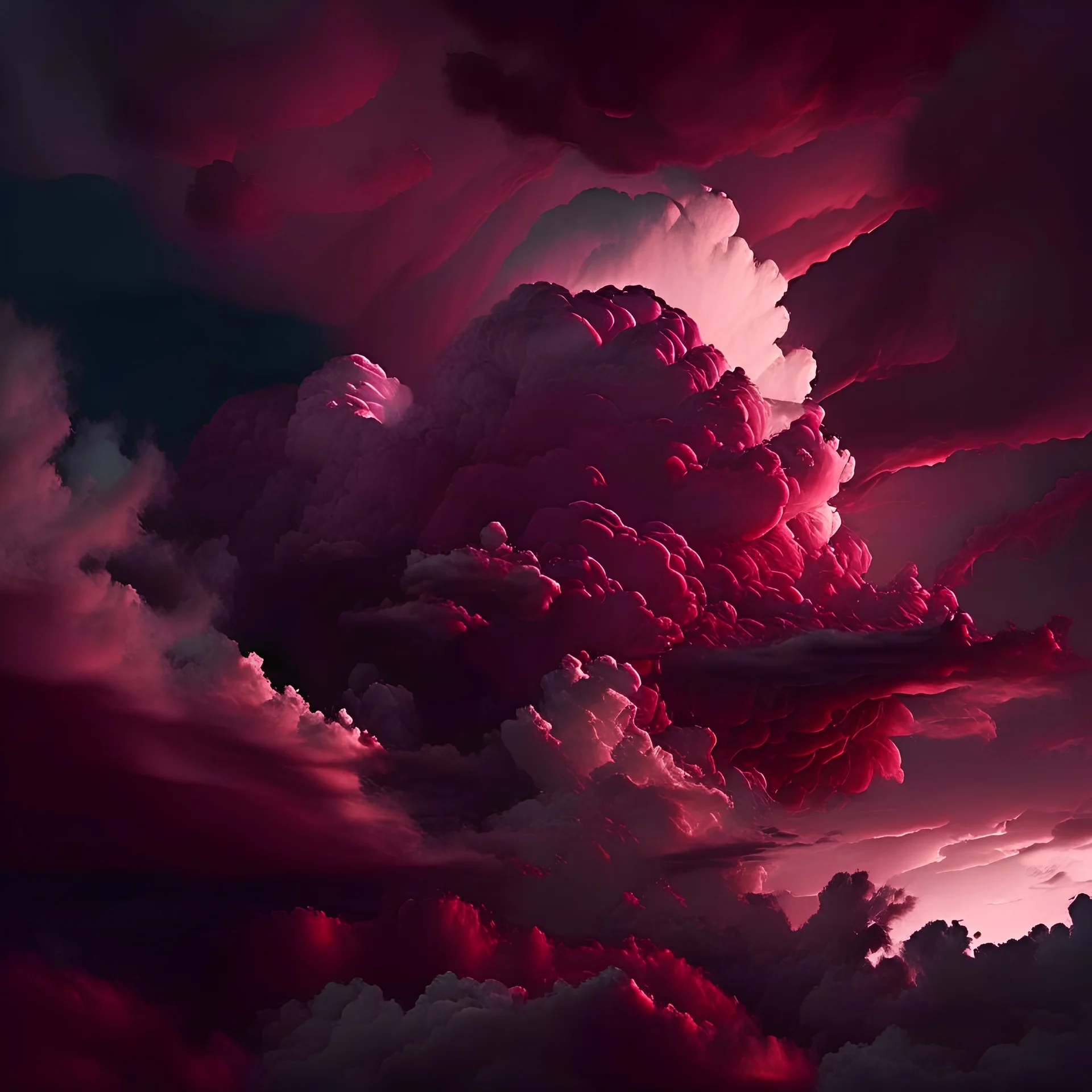 burgundy clouds