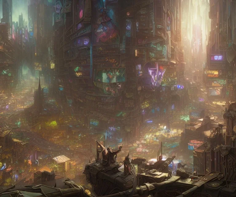 Incredibly detailed 8K resolution HDR photograph of a hyper detailed photorealistic storybook laying open with weathered rifled pages meticulously illustrated by Brian Froud and Josephine Wall, album cover art, imagination, upscaled, sharp focus, space. Cyberpunk-2077 2021-games,xbox-games, scifi, artstation, digital art. Cyberpunk-2077 2021-games,xbox-games, scifi, artstation, digital art.