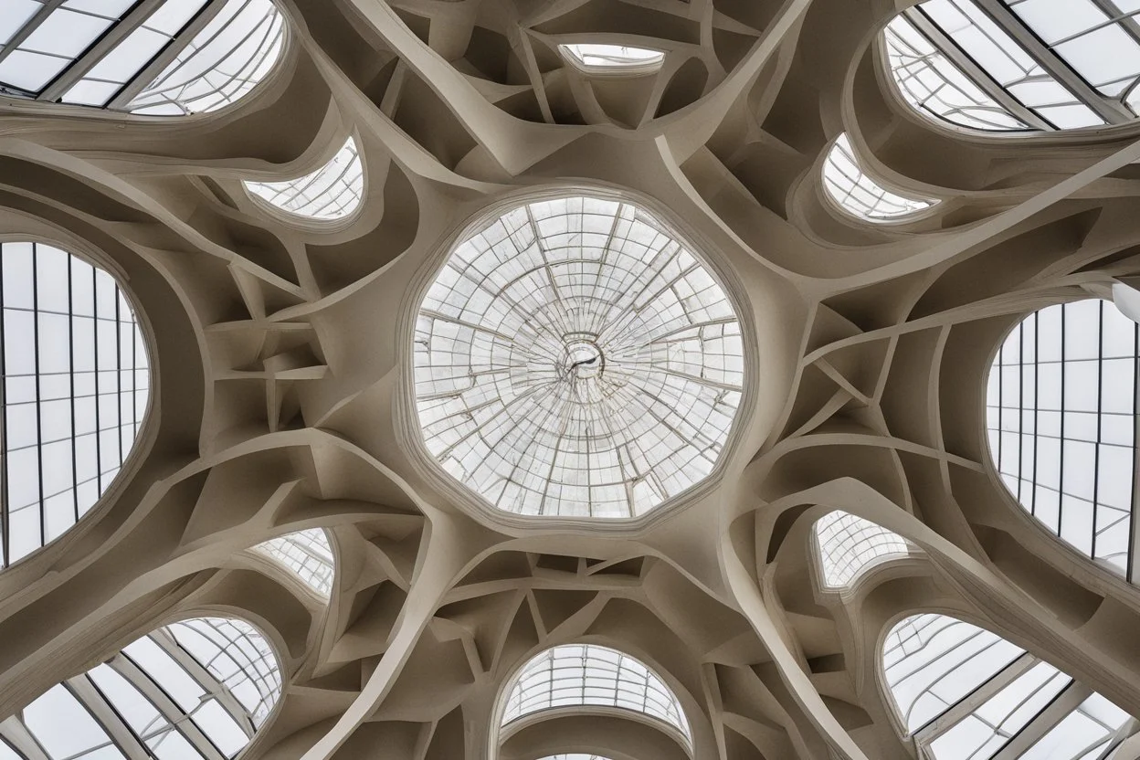 The ceiling of the Modern Modern Natural Light Museum