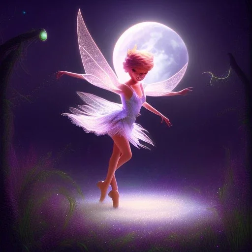 Pixie dancing in moonlight