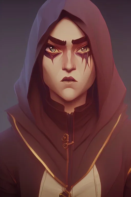 hooded mysterious arcanist