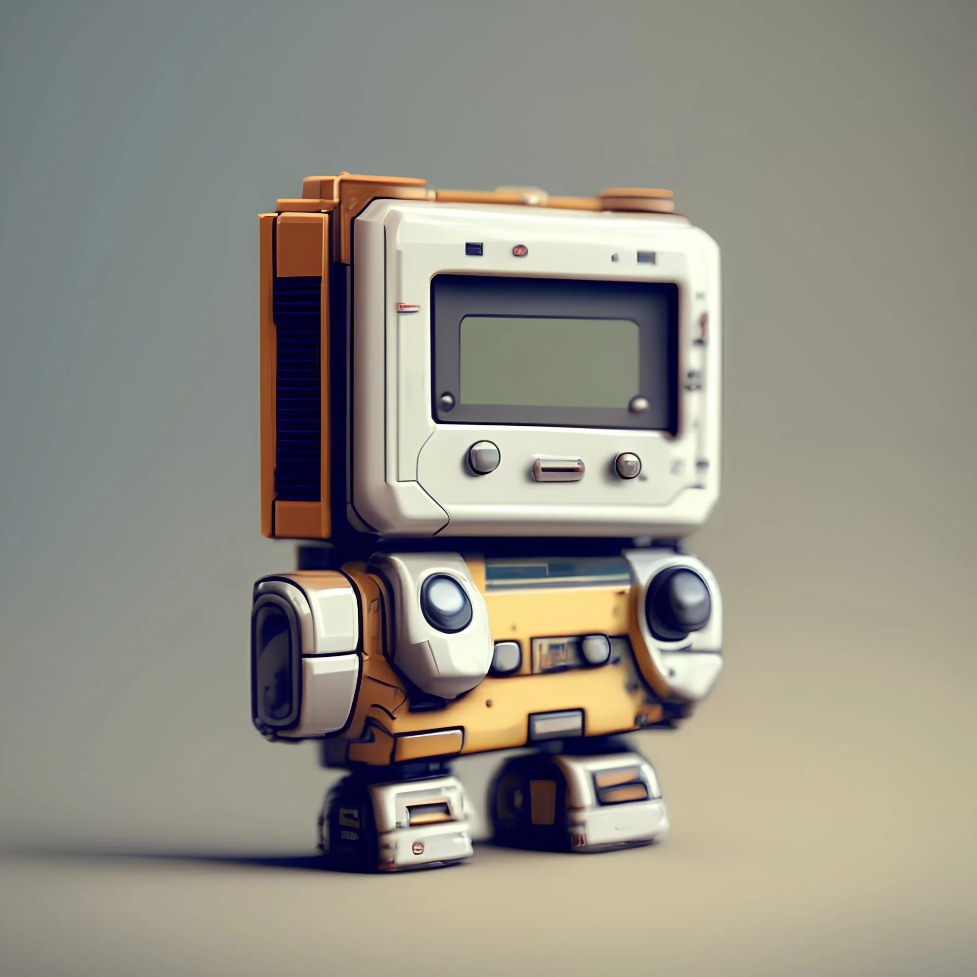 small robot in the style of a game boy