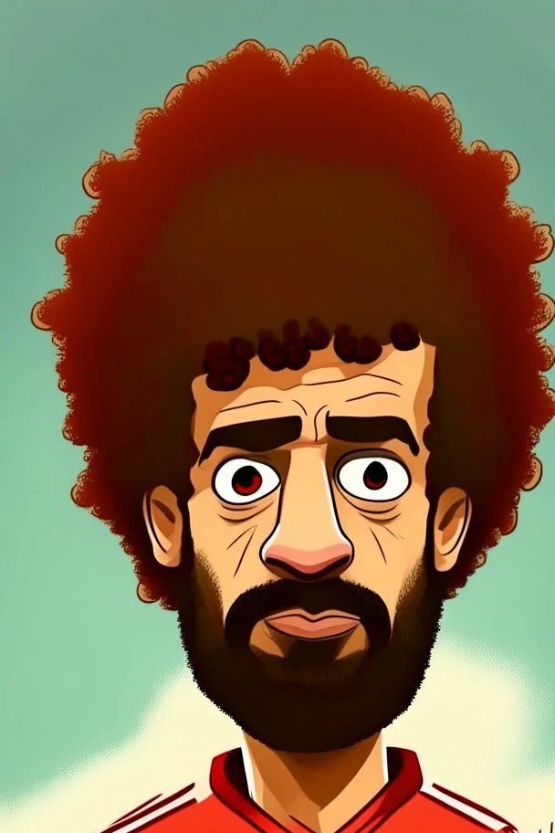 mo salah ,cartoon 2d