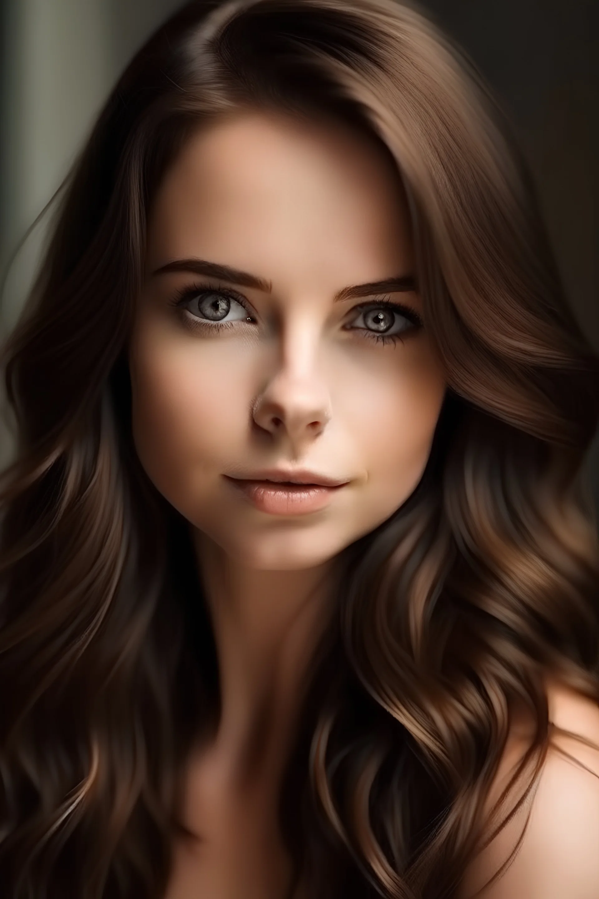 beautiful woman Brown haired