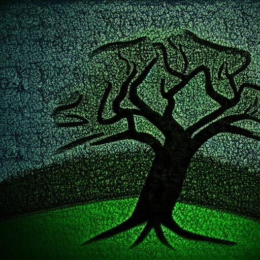 abstract land tree