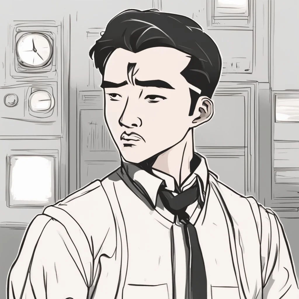 An Animated Asian Male Failure for a chatbot on Poe like Uncle Roger Style