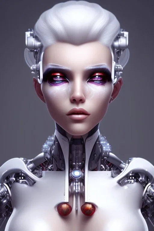 cyborg, white hair, sexy, perfekt, real, dream