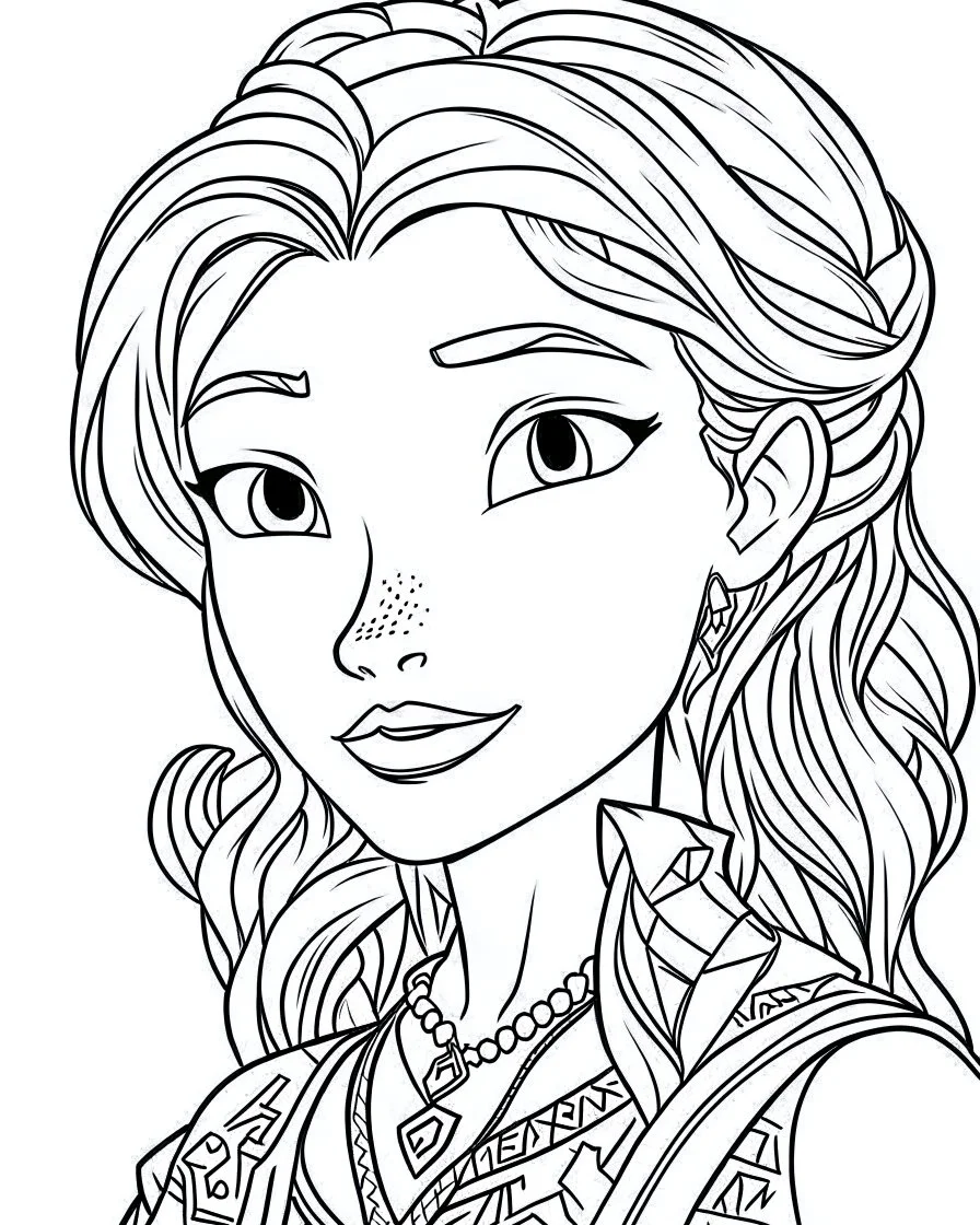 Elsa Coloring Page