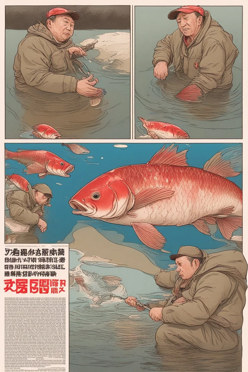 fisherman Swallowed wHole by carp