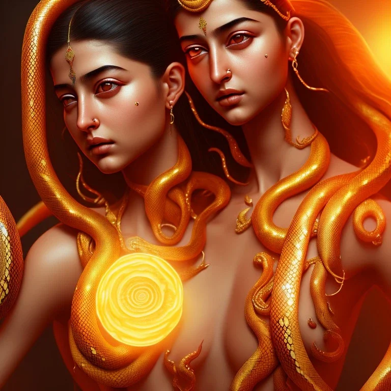 ananya pandey , hot snake goddess, by Mahmoud Sai, Cartographic, Golden Hour, Closeup-View, 16k, Lumen Global Illumination, Diffraction Grading ,beautiful ,circuitry,