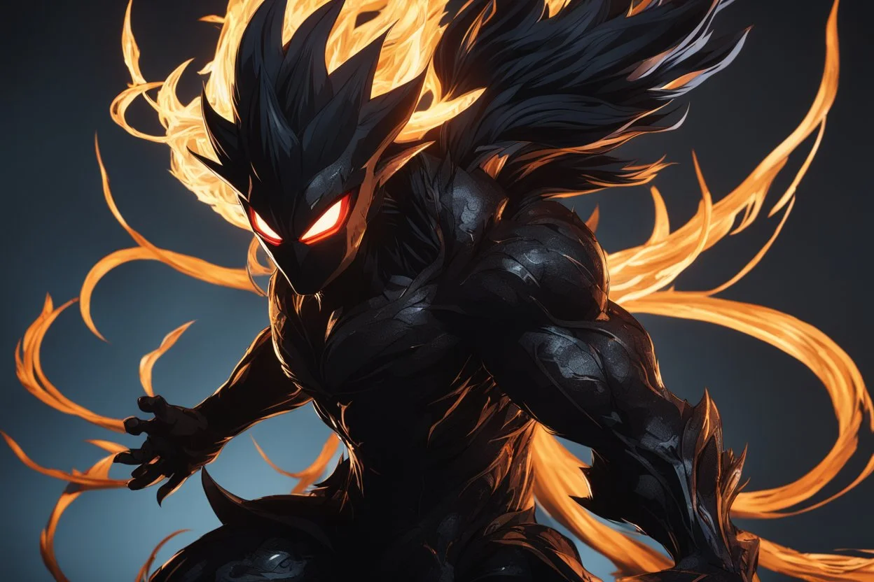 Symbiote in 8k solo leveling shadow artstyle, goku model, full body, intricate details, highly detailed, high details, detailed portrait, masterpiece,ultra detailed, ultra quality