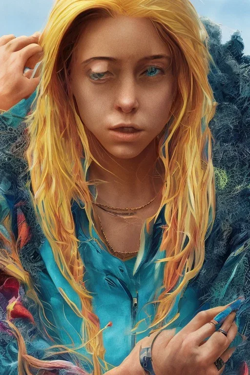 Billie Eilish, photorealistic, 2k