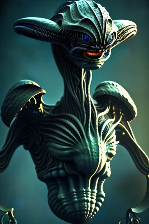 alien, ancient, 8k, finely detailed, photo realistic.