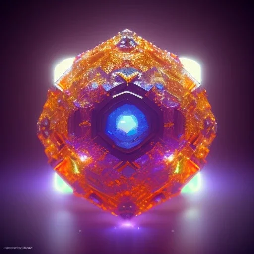 Ring made by diamonds shreds of glass, orange diamonds sparkles, red rubi fragments around, blue lights reflexes, complex structure, gold details, intricate ring shine,Unreal Engine 5, macro lens,sharp focus, photorealistic, hyper detailed, studio lighting, neon light ambient, cinematic lighting trending of by artstation