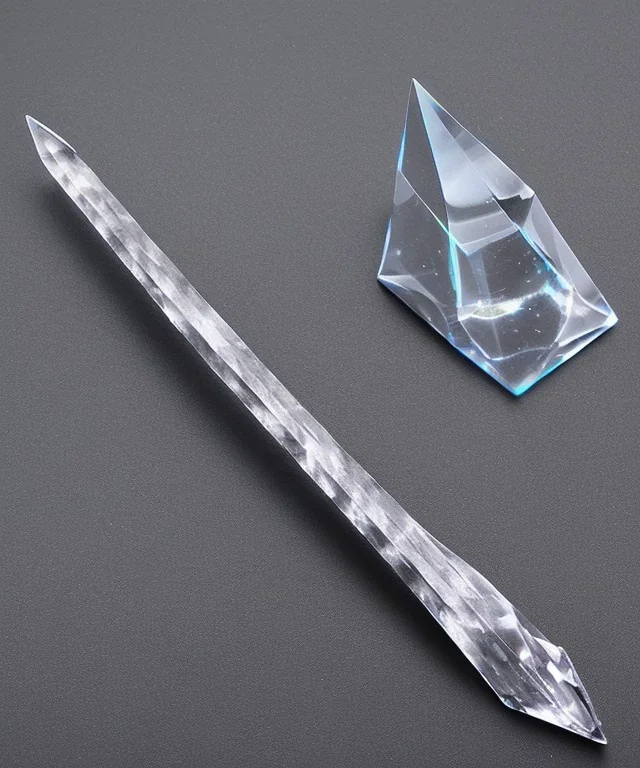 healing quartz crystal dagger shape