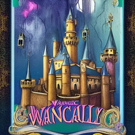 A magical canal city of wizards, witches and warlocks with a castle Nick Harris style