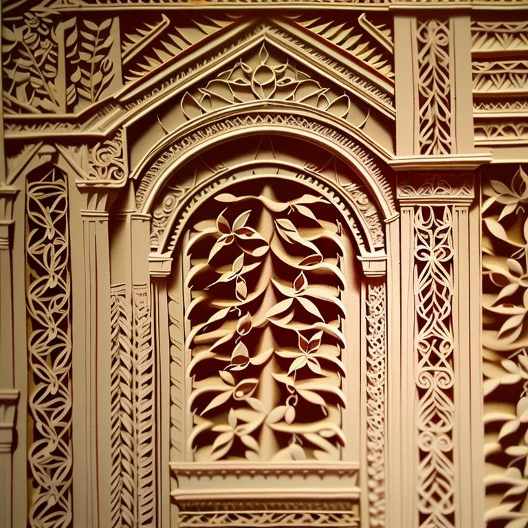 Most detailed intricate painting relief