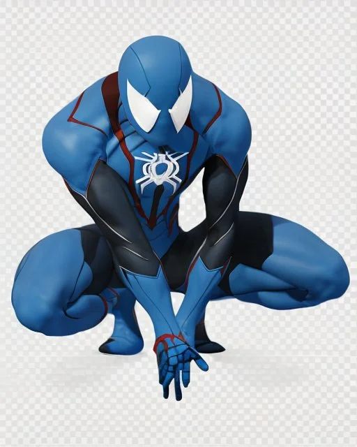 spider-man as DC blue lantern