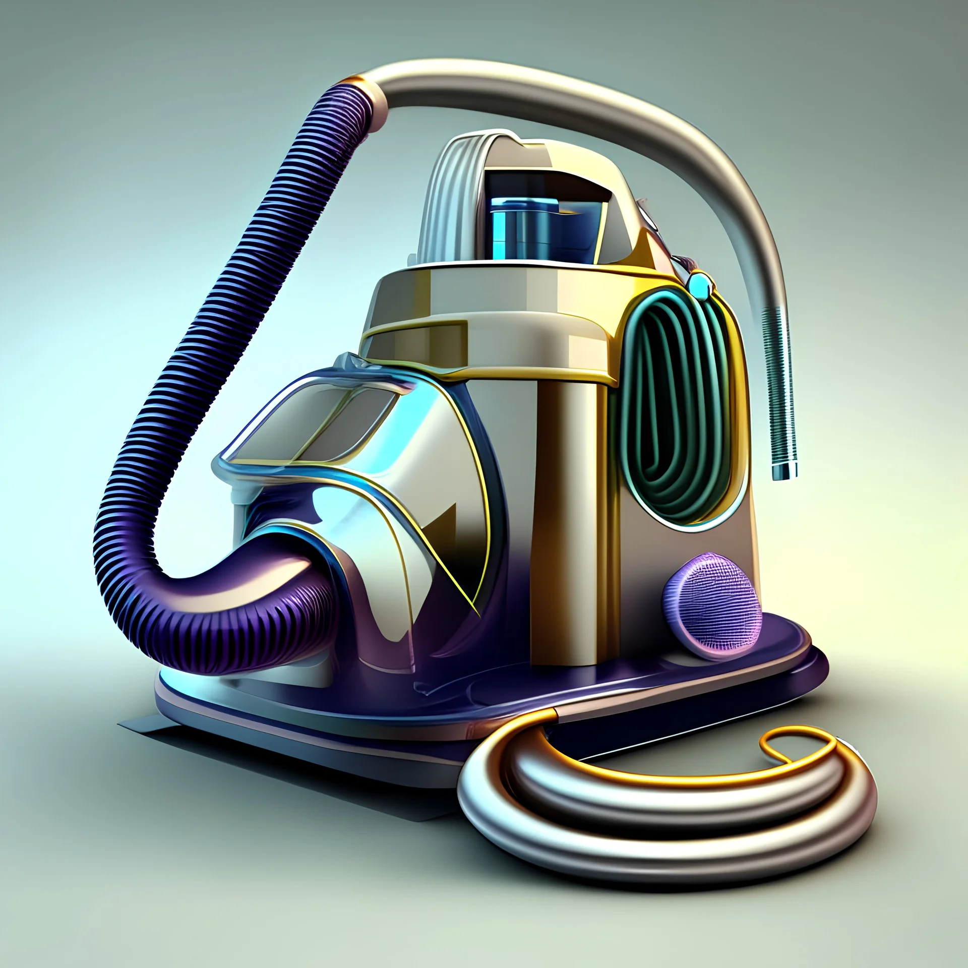 vacuum system simple illustration realistic art true sharp colors shiny