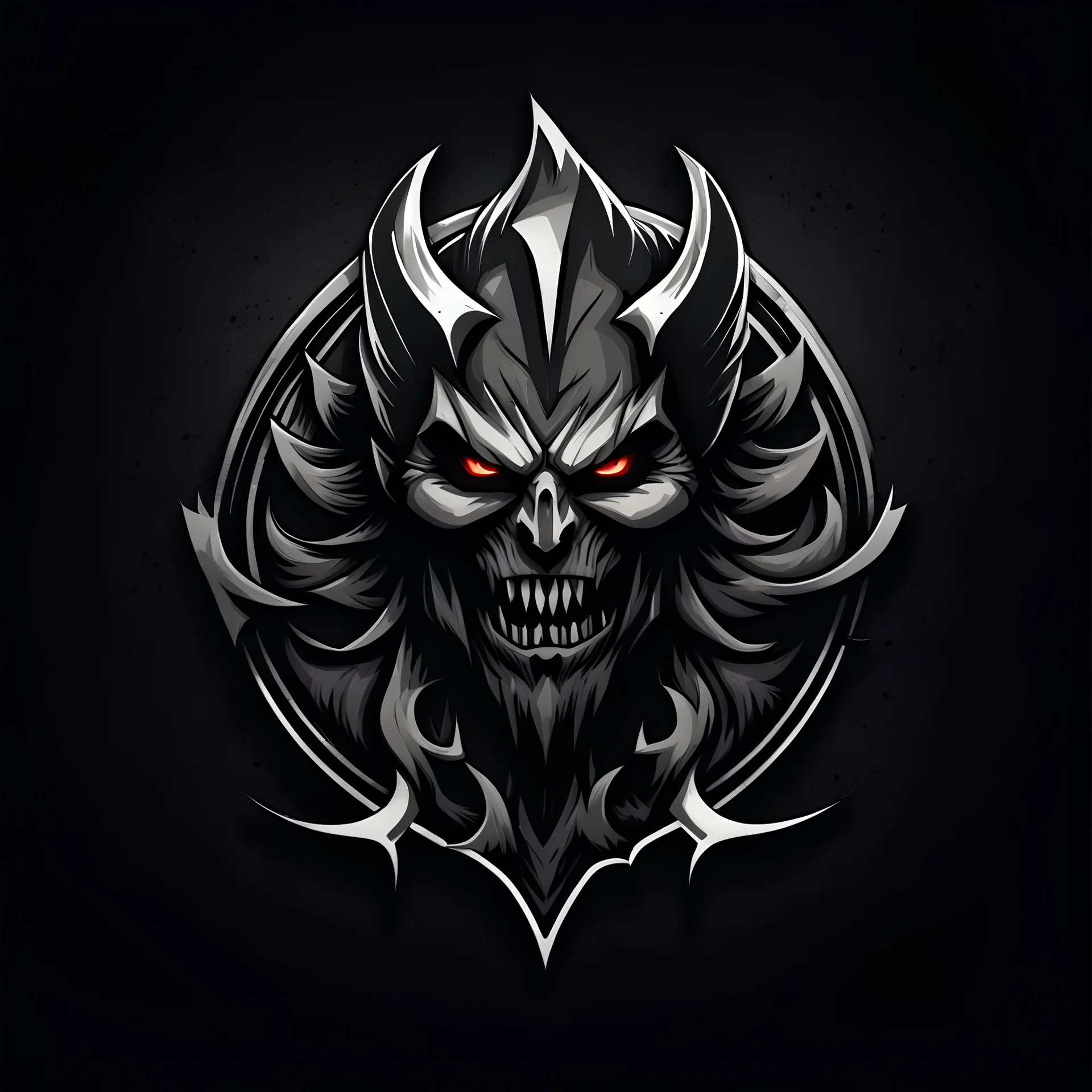 "Design a captivating and menacing logo for 'Greatevil,' capturing the essence of dark power and malevolence. Incorporate bold and sinister typography, along with ominous symbols or imagery that convey a sense of supremacy and wickedness. The logo should command attention while evoking a strong sense of foreboding, leaving viewers with a visceral impression of the great evil represented."