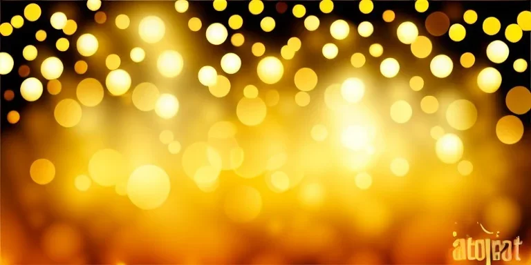 Festive abstract bokeh background - golden bokeh lights, beige - New Year, Anniversary, Wedding, banner