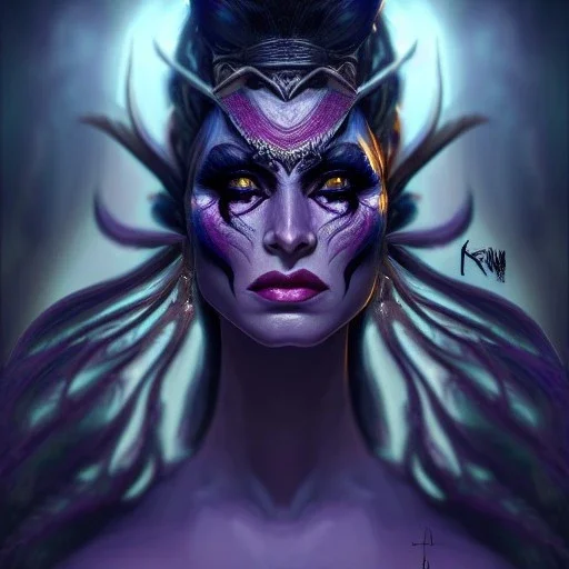 ultra detailed fullbody portrait of beautiful Enchantress villain , extremely detailed digital painting, extremely detailed face,crystal clear eyes, in the style of robert e howard and pablo oliveira and Ken Kelley and Keith Parkinson ,mystical colors,perfectly centered image, perfect composition, rim light, beautiful lighting,8k, stunning scene, raytracing