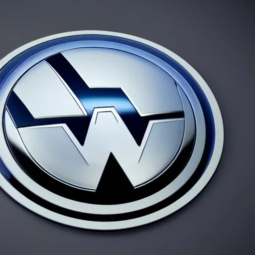 volkswagen brand logo futuristic robot