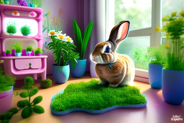 Bubbles the Bunny, with her boundless energy, decided to bring a touch of nature into their room. With the help of Snuggles, they planted a tiny indoor garden, nurturing colorful flowers and miniature plants. The room transformed into a lively garden, teaching the toys the joy of caring for something and watching it bloom.