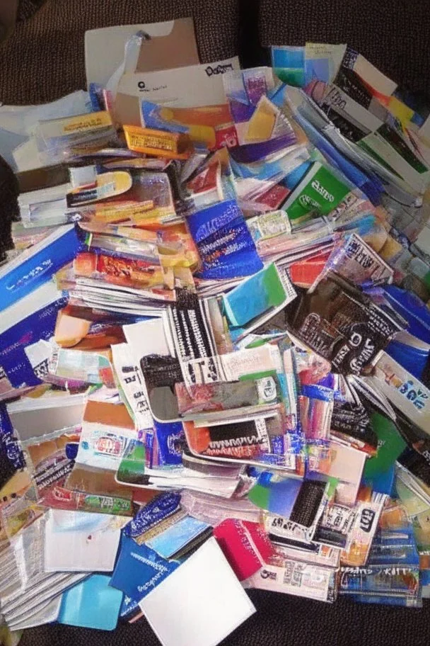 Lot of Credit Card , Offers, purchase , shopping bags,ads