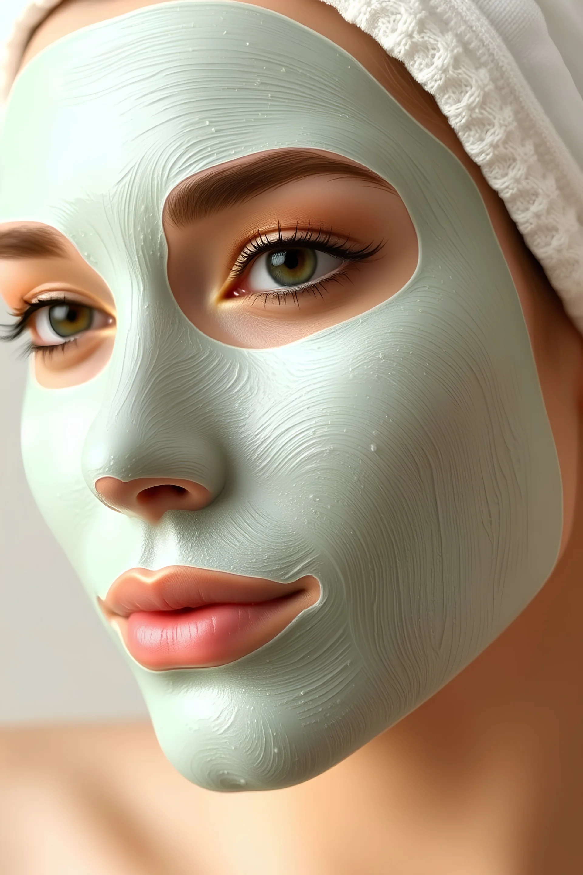 i want to generate an image for my blog10 best face masks for glowing skin image with ai .write some epic cool ai image generation prompts.