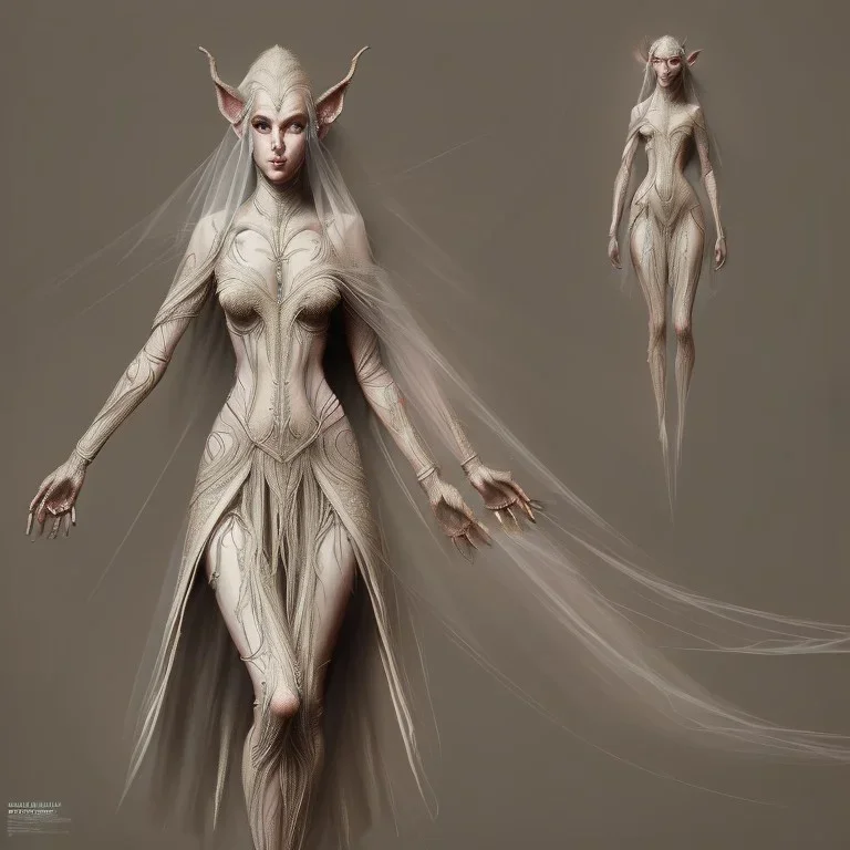 Digital art, centered full body of elven bride, intricate, veins, by piet mondrian ultradetailed, charachter design, concept art, trending on artstation