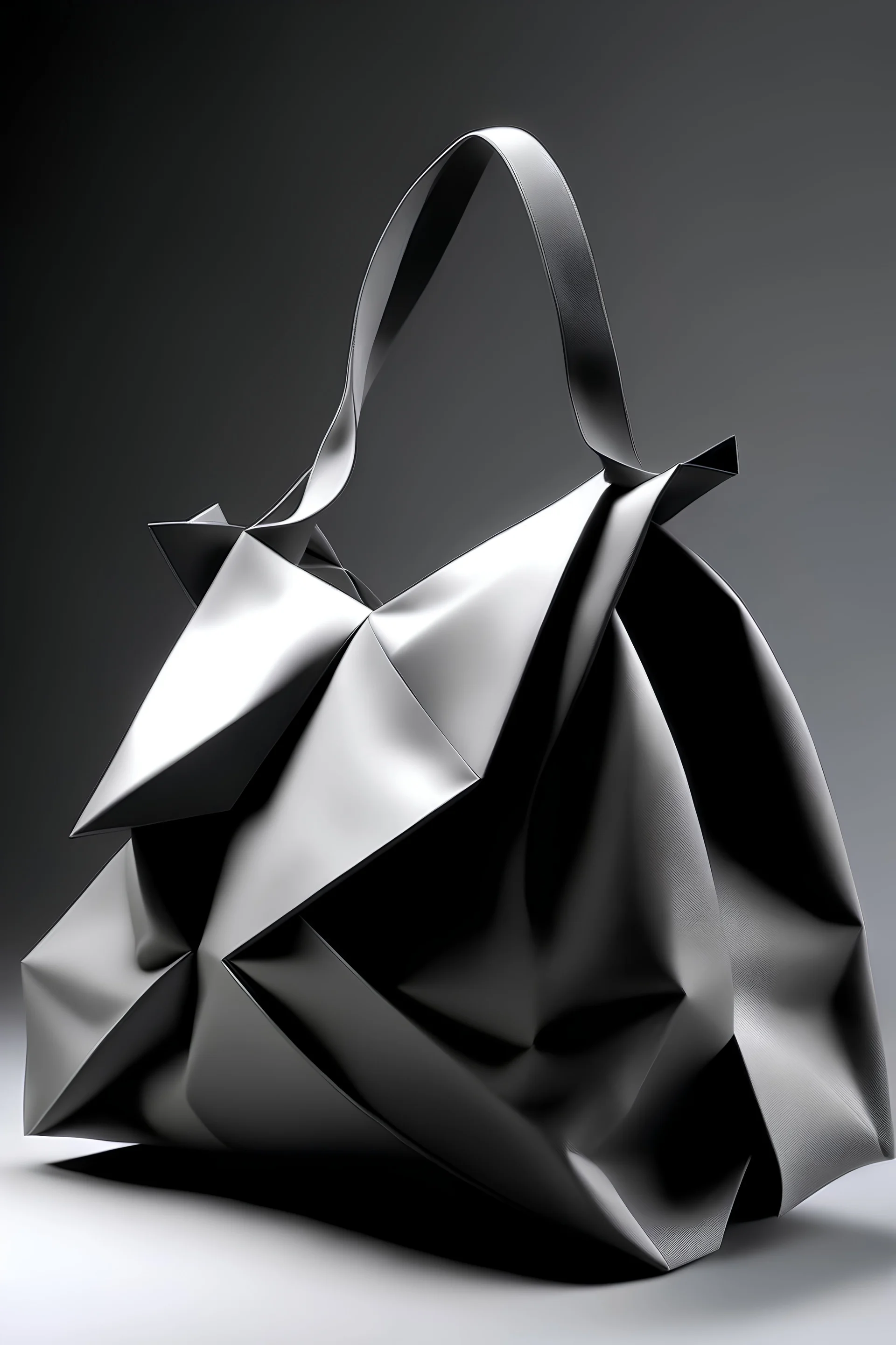 Create an origami inspired bag. Must be elegant