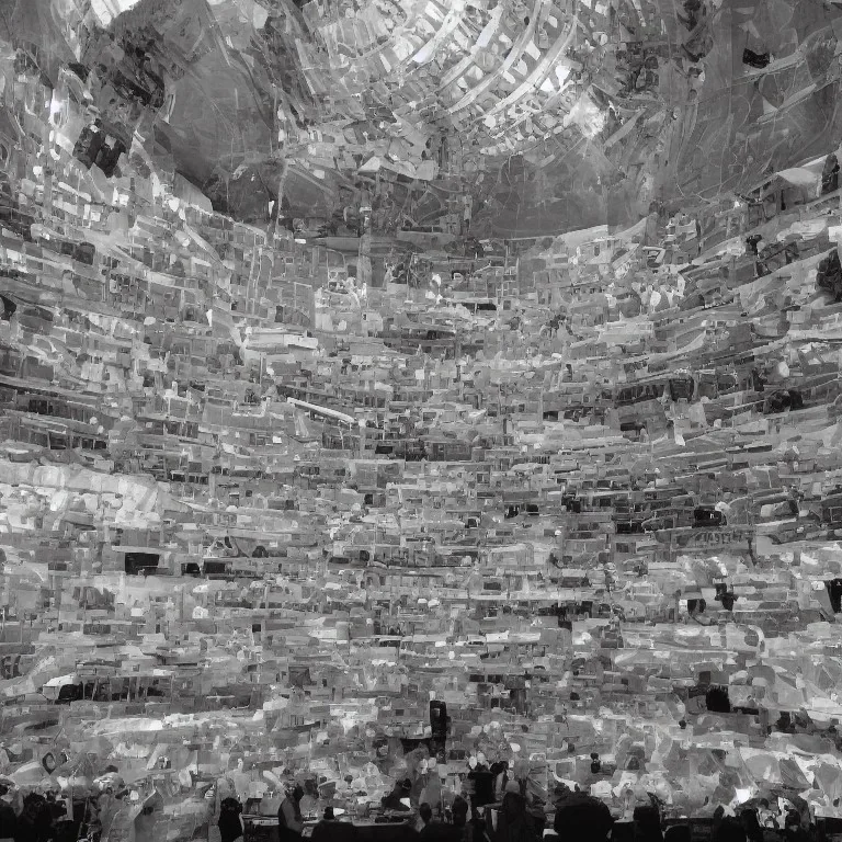 a single chair on stage under spotlight at a dark and empty symphony hall as seen from stage