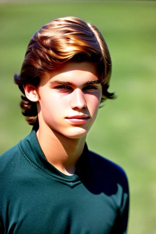 Extremely rich teen guy portrait 1970s