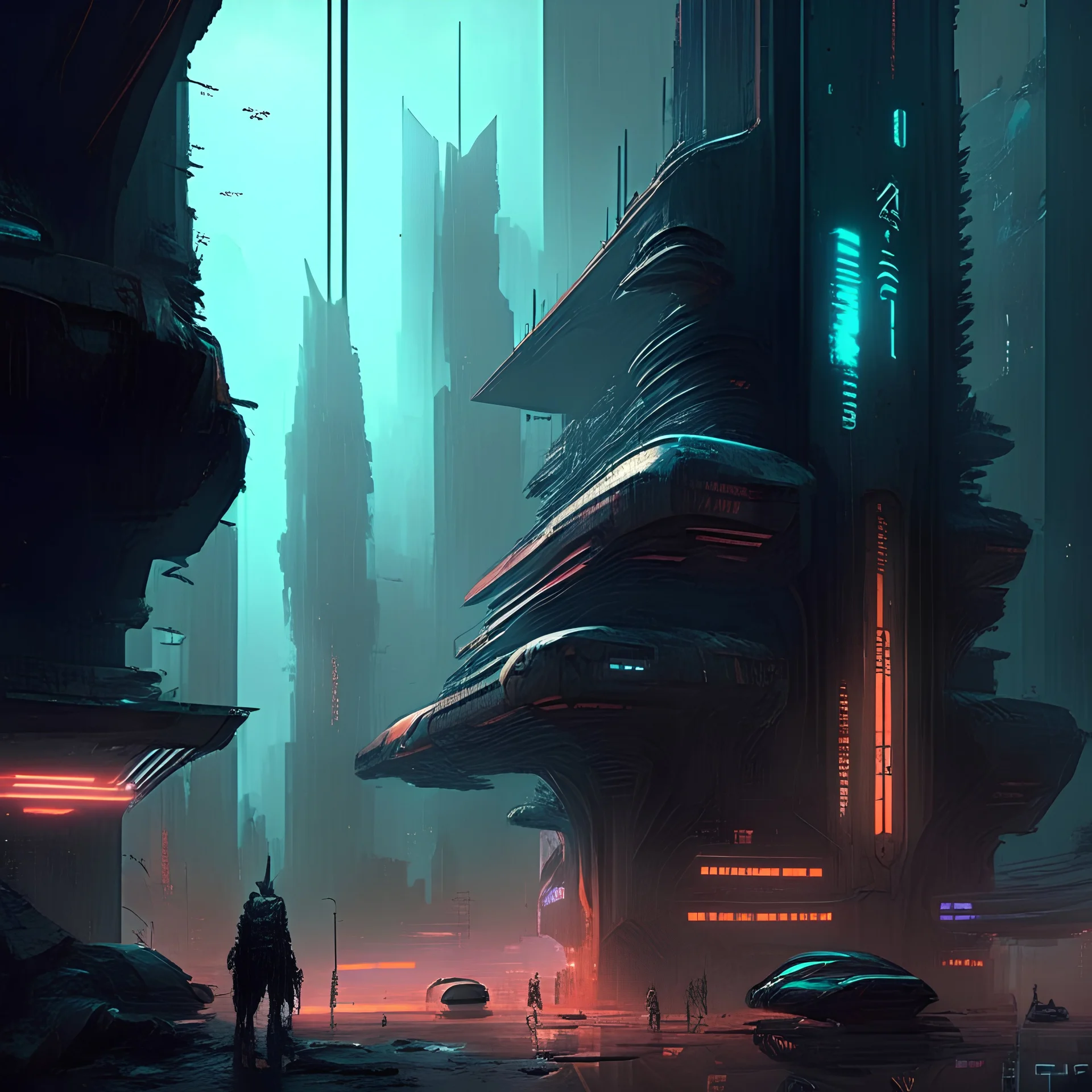 Concebt artCyberpunk City