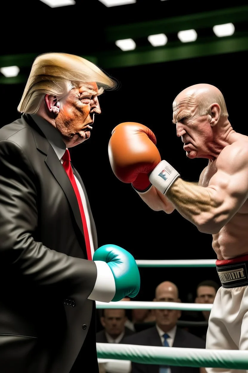 Donald Trump boxing Walter White