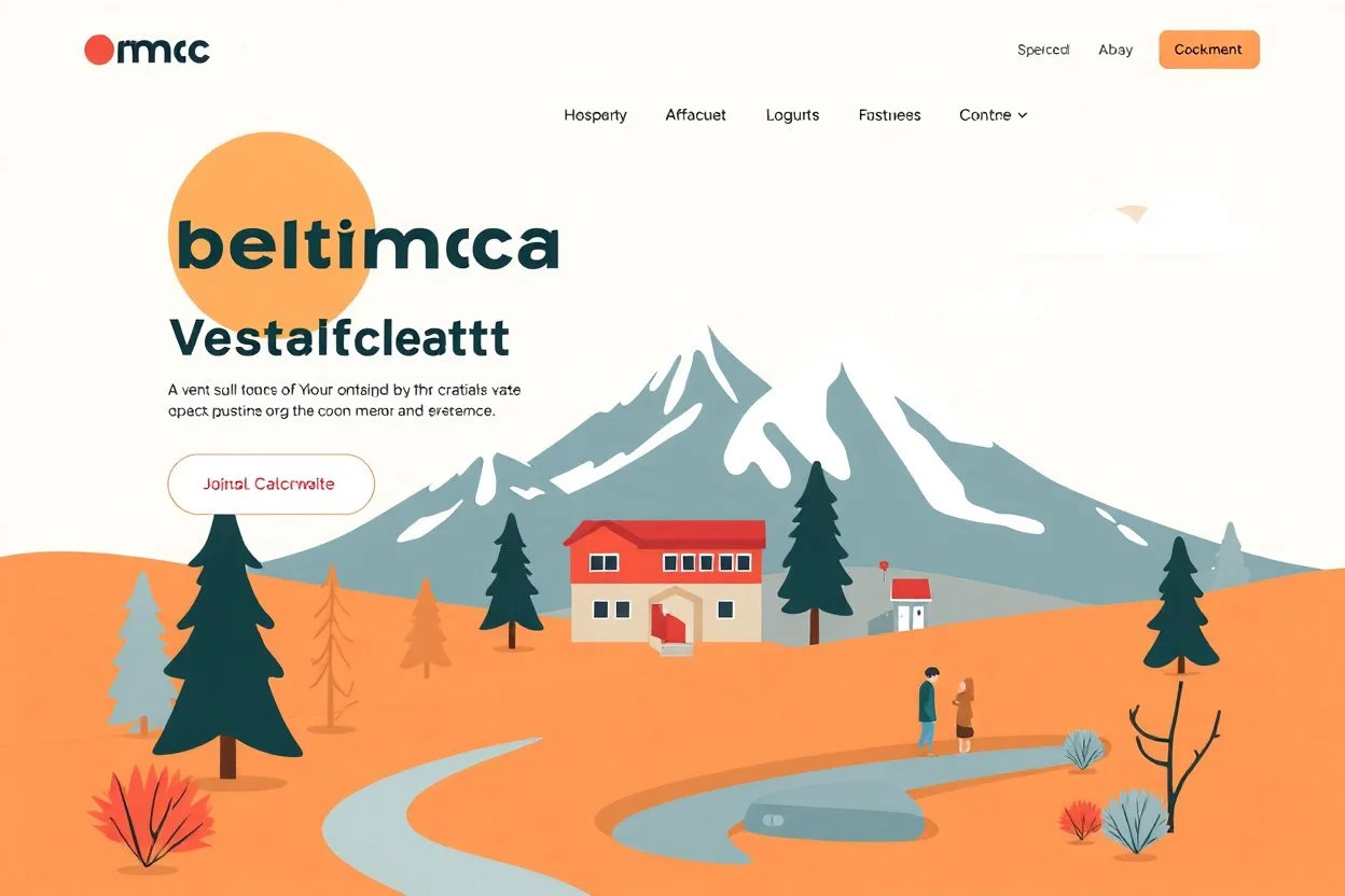 omecca.ca style graphic design and illustration website layout
