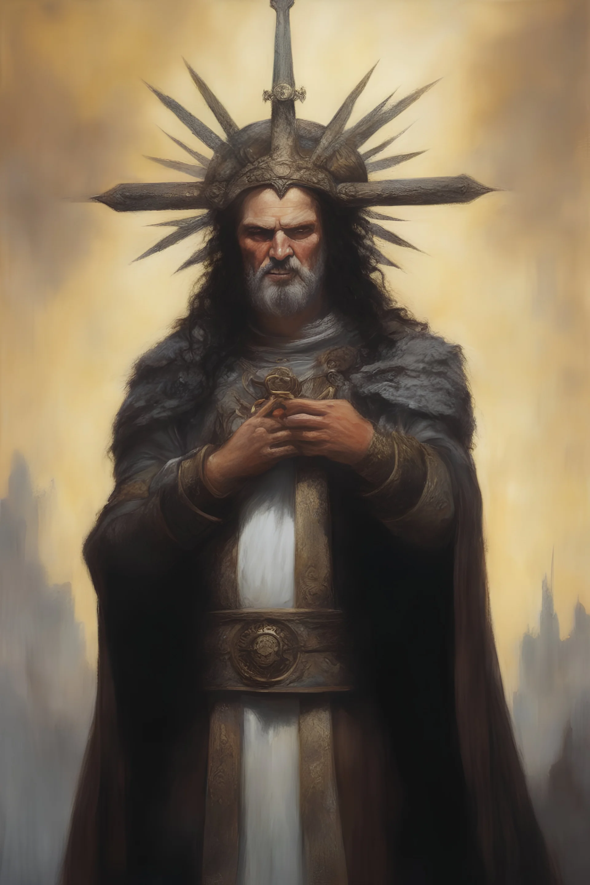 full color - Praise the Lord - oil painting by Gerald Brom