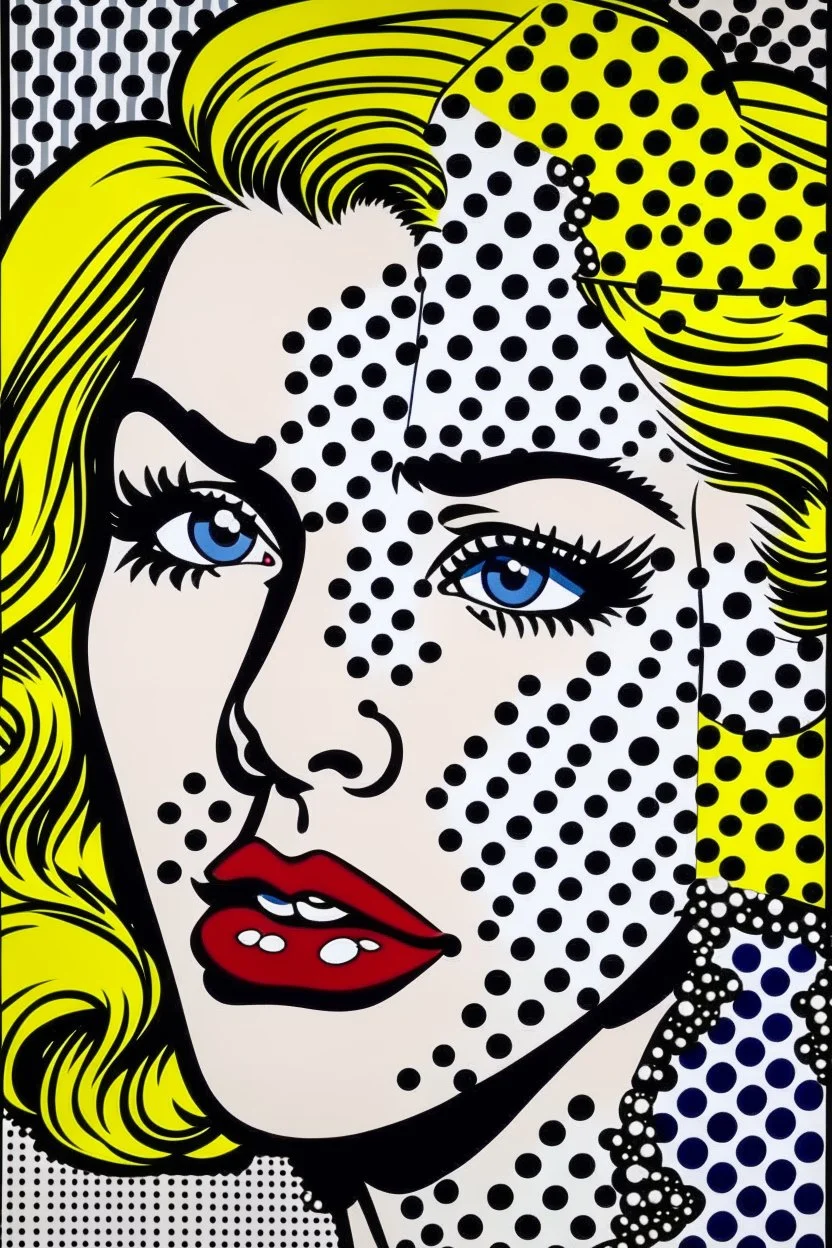 8 8 in the style of roy lichtenstein