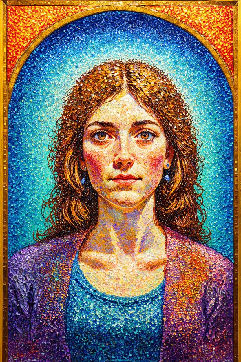 Prophetic Foresight; a combination of Pointillism and Post-Impressionism