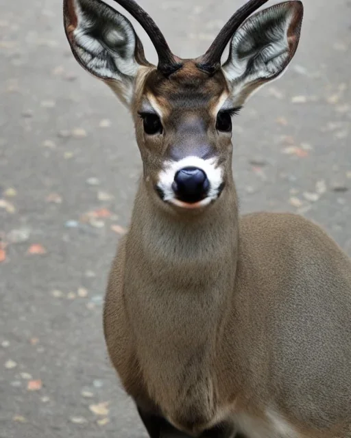 futuristic deer big eyes