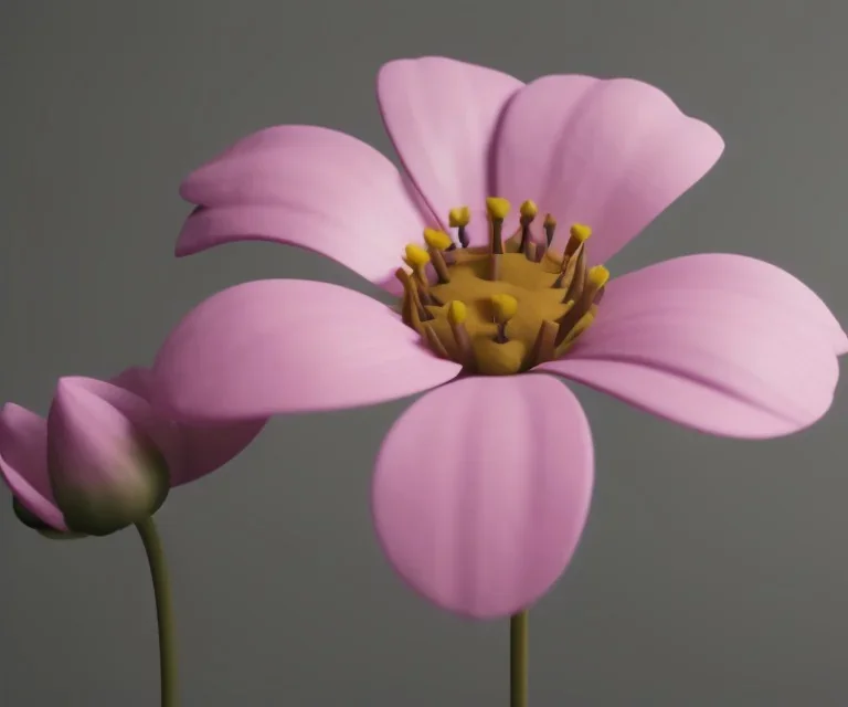 Flower 3d rendering