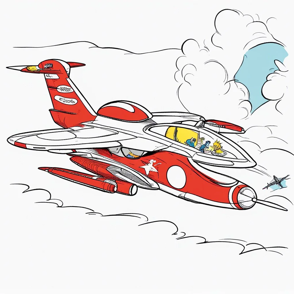 Dr. Seuss designs a fighter jet