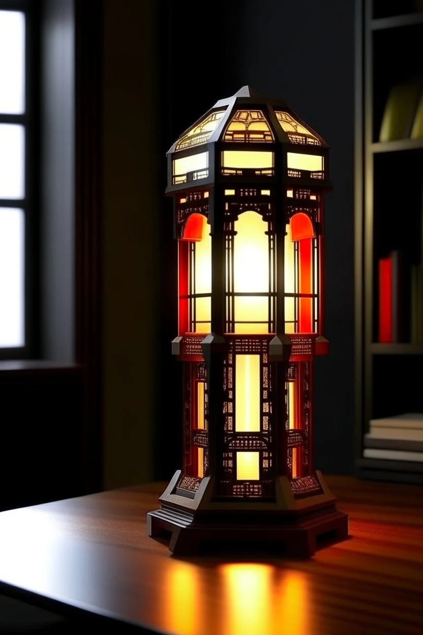 gaming table lamp inspired by palace, modern design,