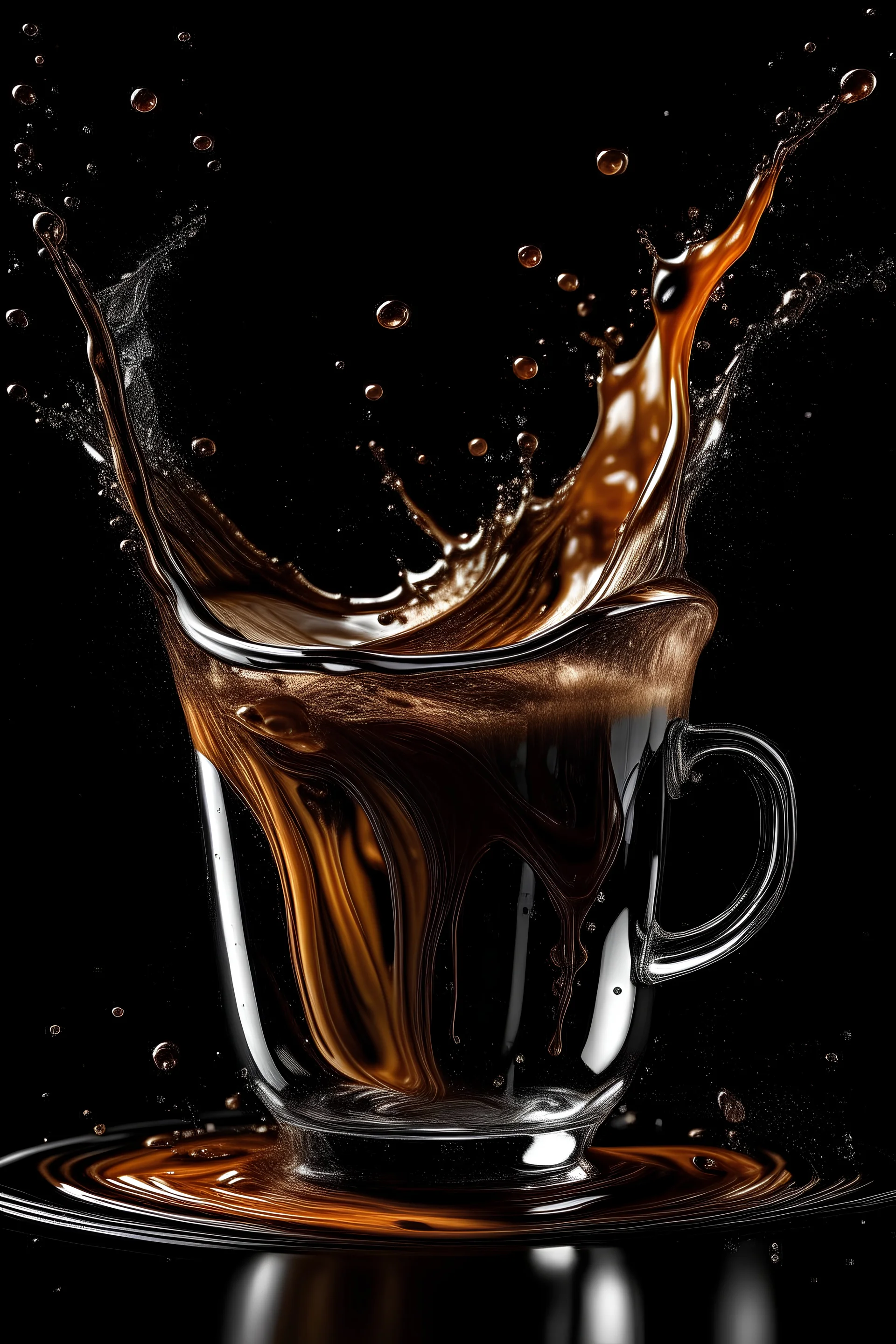 LIQUID SPLASH OF coffe