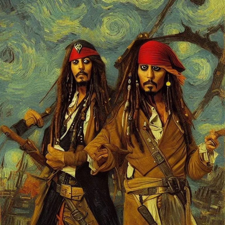 Captain Jack Sparrow, Van Gogh, Da Vinci, Professor Farshchian, Ismail Oghlu, the last time, pixel