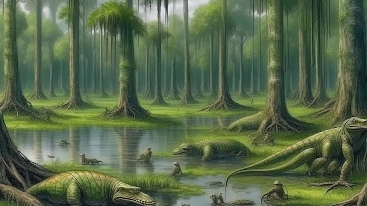 A hundred million years ago in a swamp park