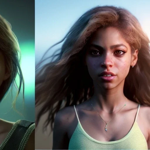 Shakira, artist, Realistic image, waist up portrait. perfect eyes, glow, circle iris. concept art, smooth, unreal engine 5, god lights, ray tracing, RTX, lumen lighting, ultra detail, volumetric lighting, 3d, finely drawn, high definition, 4k.