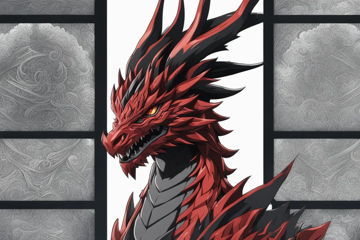 slifer in 8k solo leveling shadow drawing, around the world, intricate details, highly detailed, high details, detailed portrait, masterpiece,ultra detailed, ultra quality